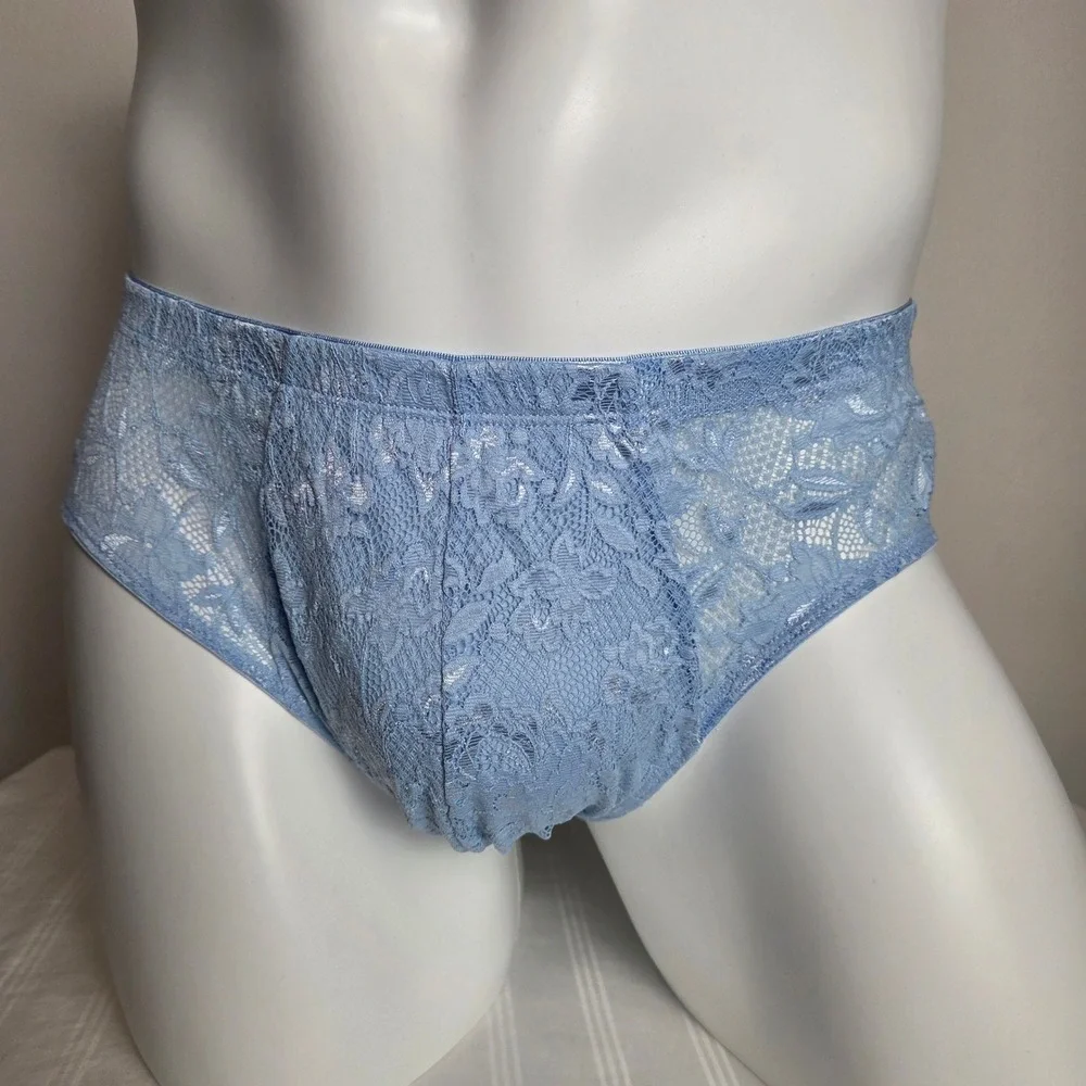 Cosabella Men Luxury Italian Floral Lace Comfort Micro Brief Designer Underwear